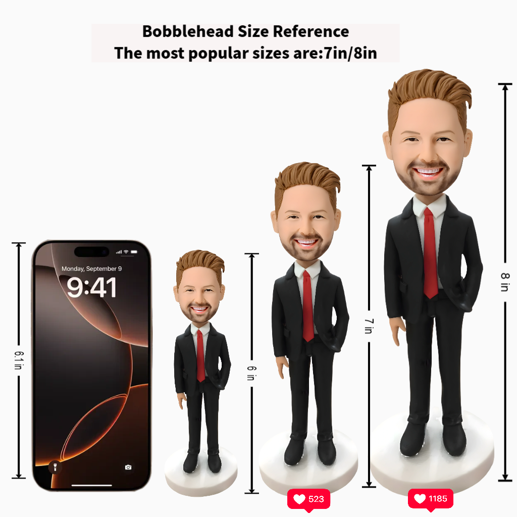 Custom Bobblehead Keepsake – Personalized Shake Head Doll, Perfect Birthday or Special Occasion Gift for Family & Friends
